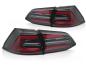Preview: Voll LED Lightbar Rückleuchten für VW Golf 7 Variant 13-17 Schwarz rote Lightbar